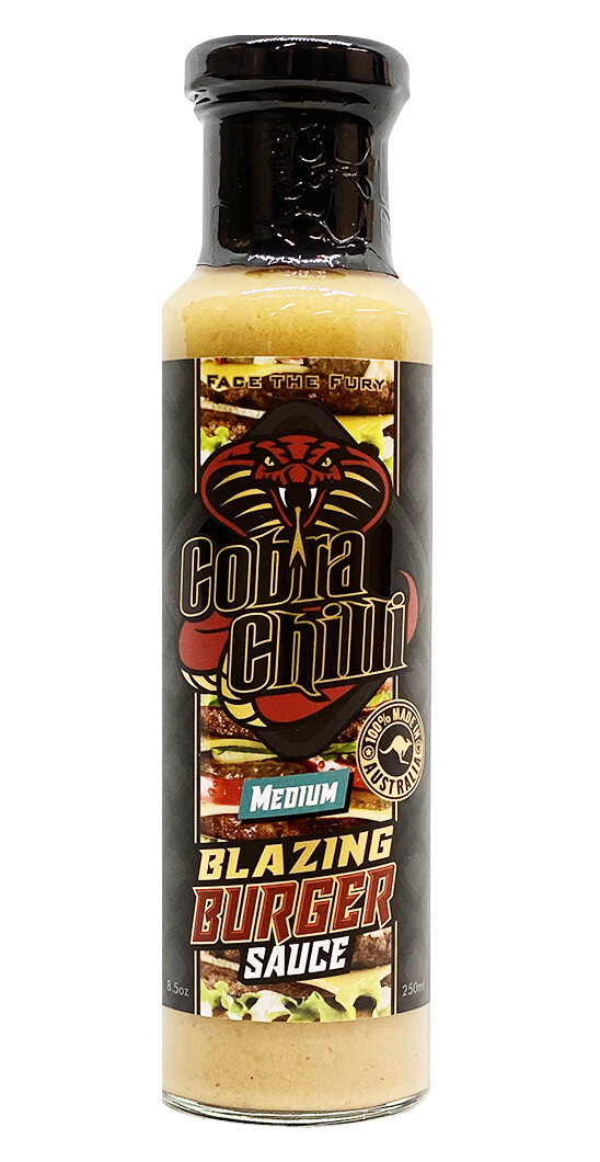 COBRA BLAZING BURGER SAUCE MEDIUM 250ml