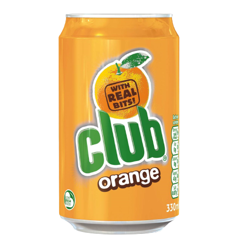 CLUB ORANGE SODA CAN 330ml