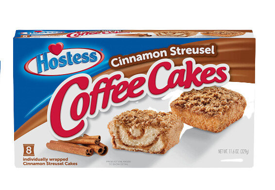 HOSTESS CINNAMON STREUSEL COFFEE CAKES