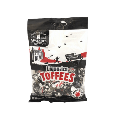 WALKERS LIQUORICE TOFFEE PACK 125gm