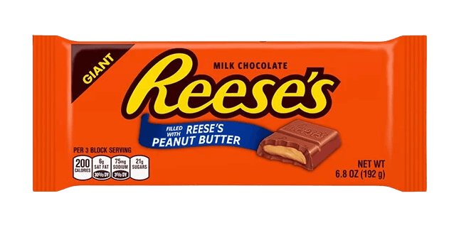 REESES PEANUT BUTTER GIANT CHOCOLATE BAR 190gm