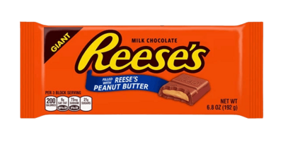 REESES PEANUT BUTTER GIANT CHOCOLATE BAR 190gm