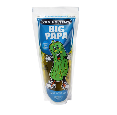 VAN HOLTEN'S BIG PAPA HEARTY DILL PICKLE POUCH