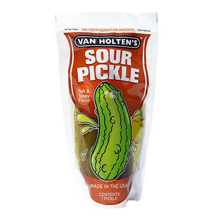 VAN HOLTEN'S SOUR TART & TANGY PICKLE POUCH