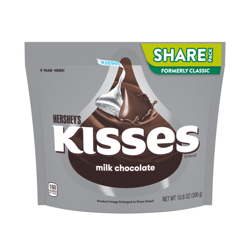 HERSHEY’S MILK CHOCOLATE KISSES BAG 360gm