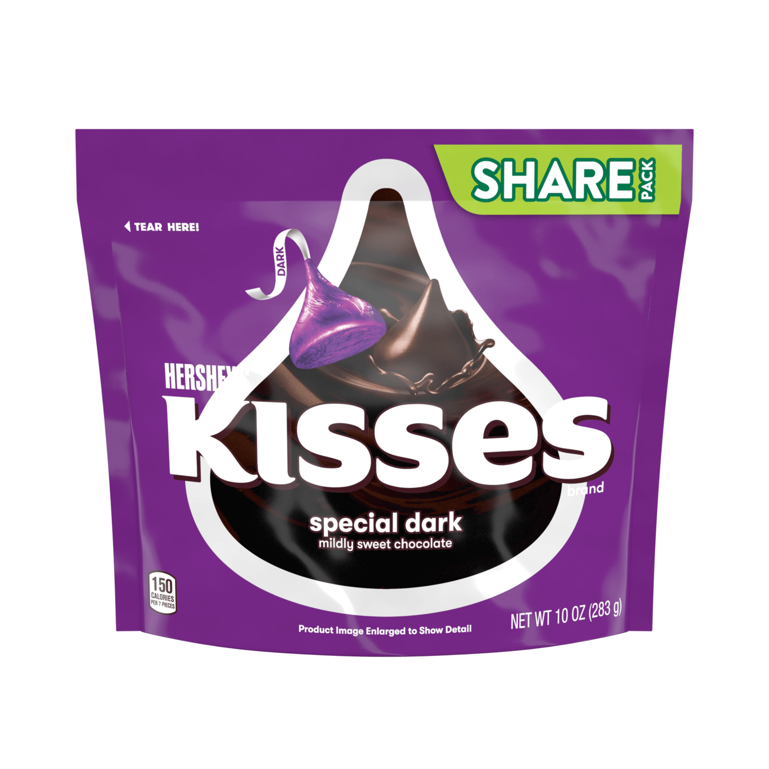 HERSHEY’S DARK MILK CHOCOLATE  KISSES BAG 360gm