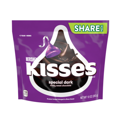 HERSHEY’S DARK MILK CHOCOLATE KISSES BAG 360gm