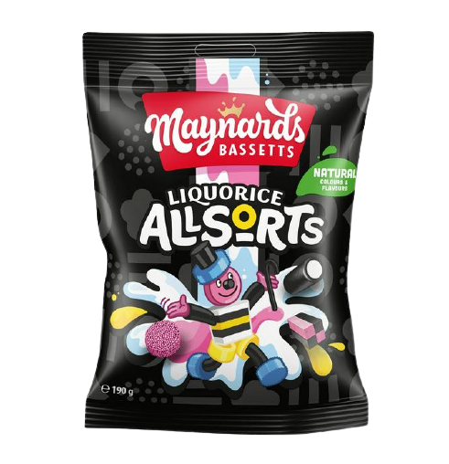 MAYNARDS BASSETTS LIQORICE ALLSORTS 190gm