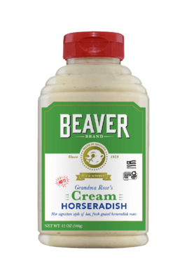 BEAVER BRAND CREAM STYLE HORSERADISH 340gm