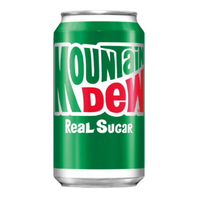MOUNTAIN DEW REAL SUGAR 355ml