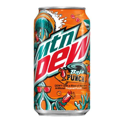 MOUNTAIN DEW BAJA PUNCH 355ml