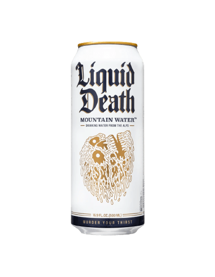 LIQUID DEATH SPAKLING MOUNTAIN WATER 500ML