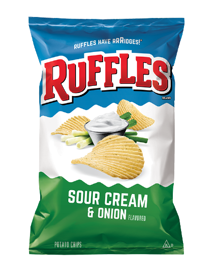 RUFFLES SOUR CREAM AND ONION 240gm