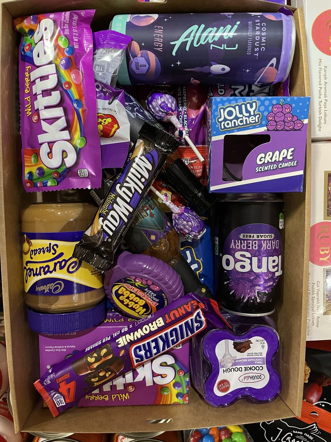 The purple Gift box