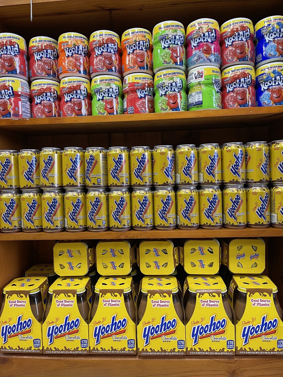 6 Yoohoo cans