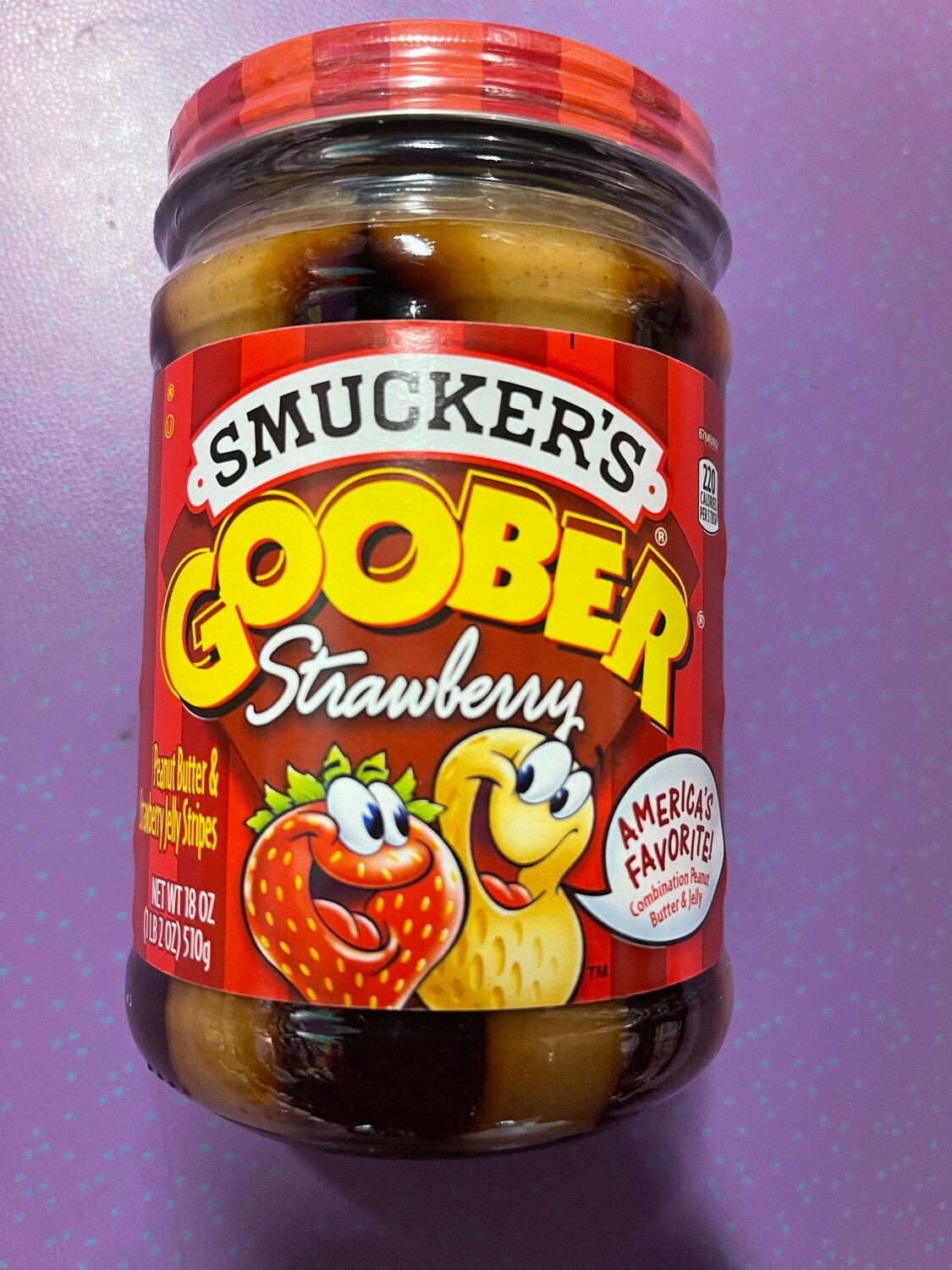 Large US Goober Strawberry With Peanut Butter.