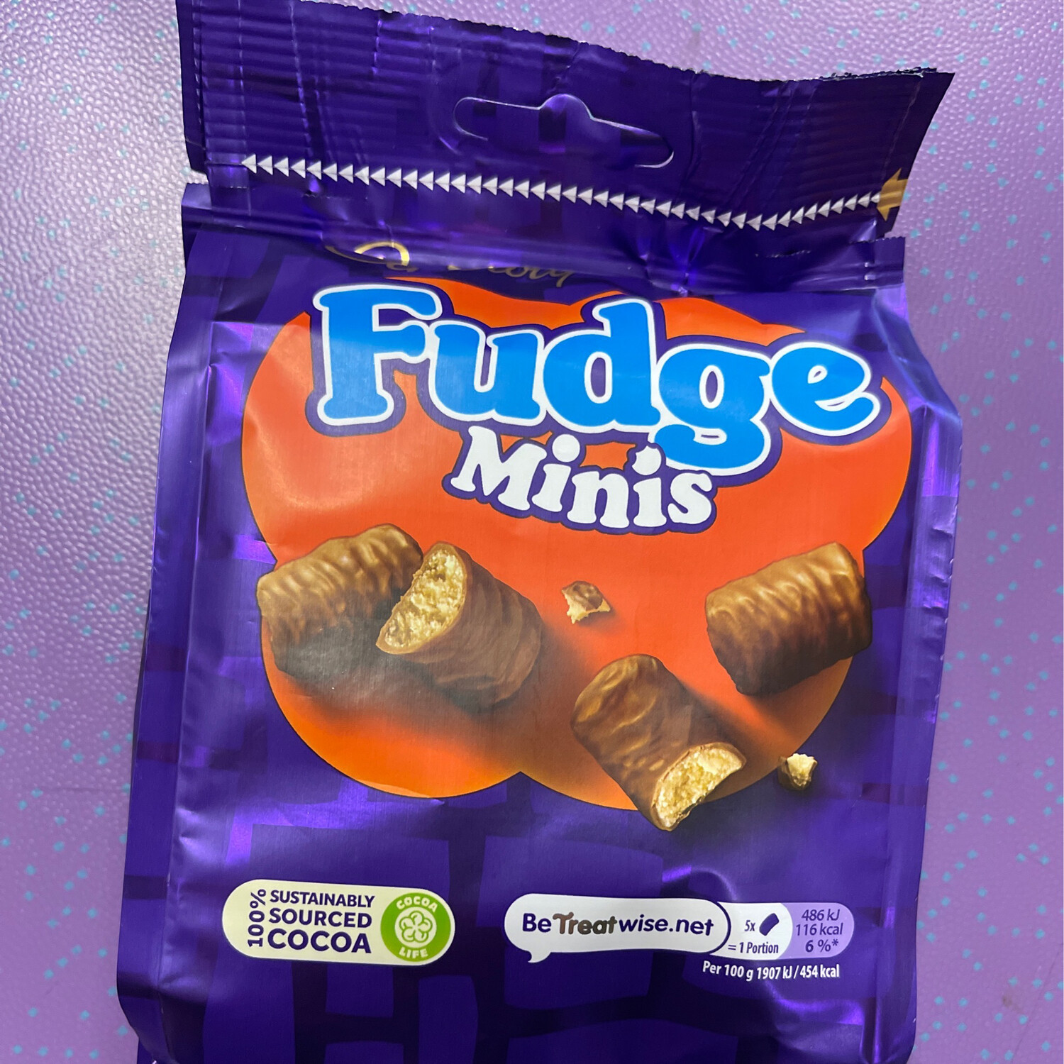 UK Cadbury Fudge 100% Cocoa