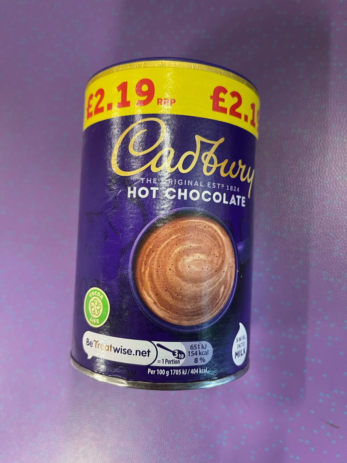 UK Cadbury Hot Chocolate