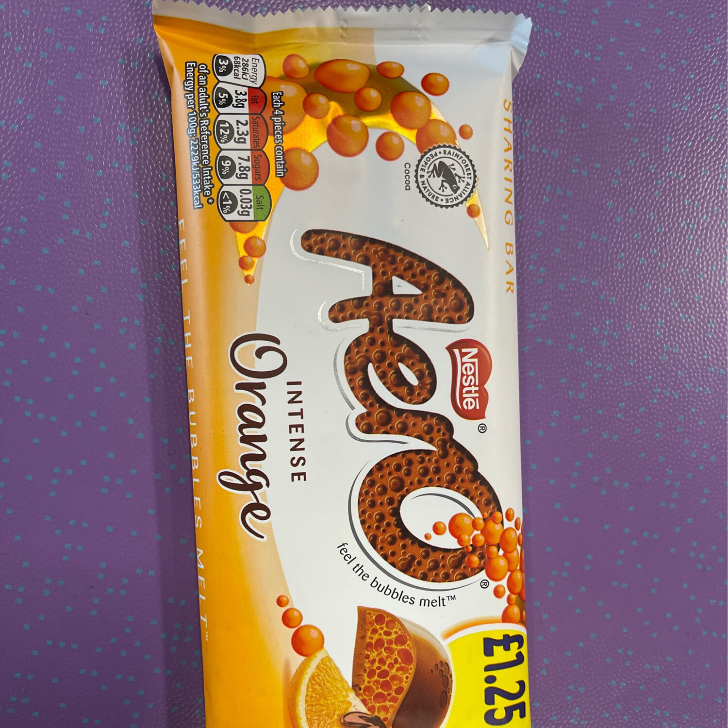 Nestle Aero Intense Orange  Block UK 90g