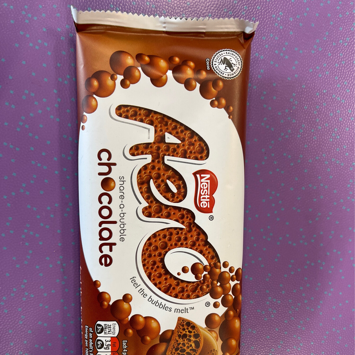 UK Aero Chocolate Share O Bubble 90g
