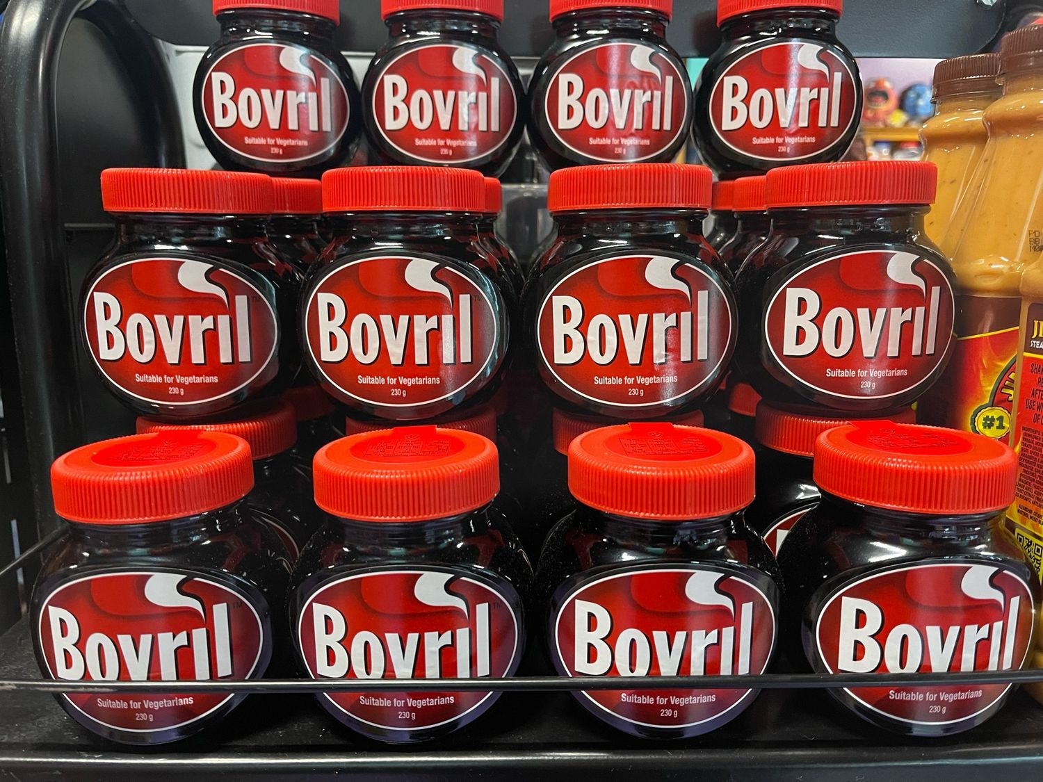 ONE LARGE UK BOVRIL GLASS JAR 230G