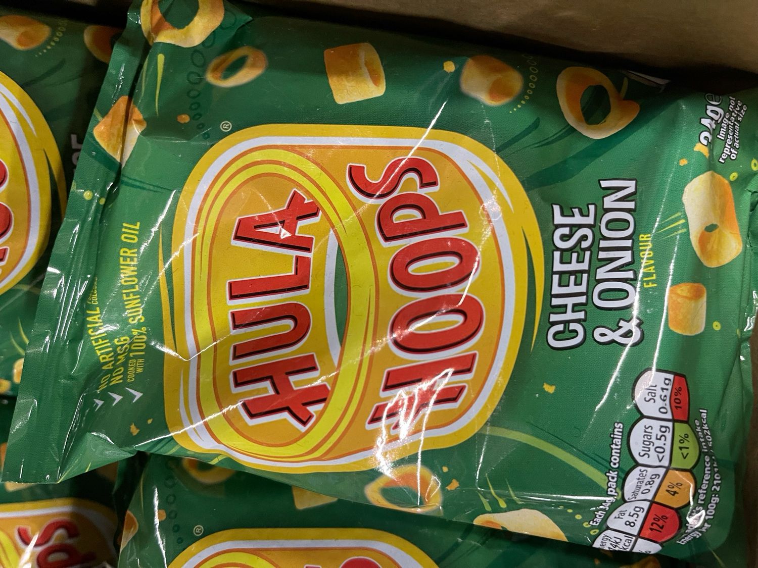HOLA HOOPS  CHEESE & ONION 34g
