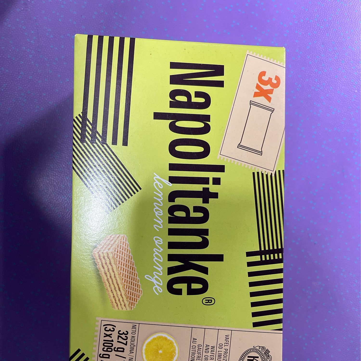 LARGE NAPOLITANKE LEM ORNGE WAFERS 327g