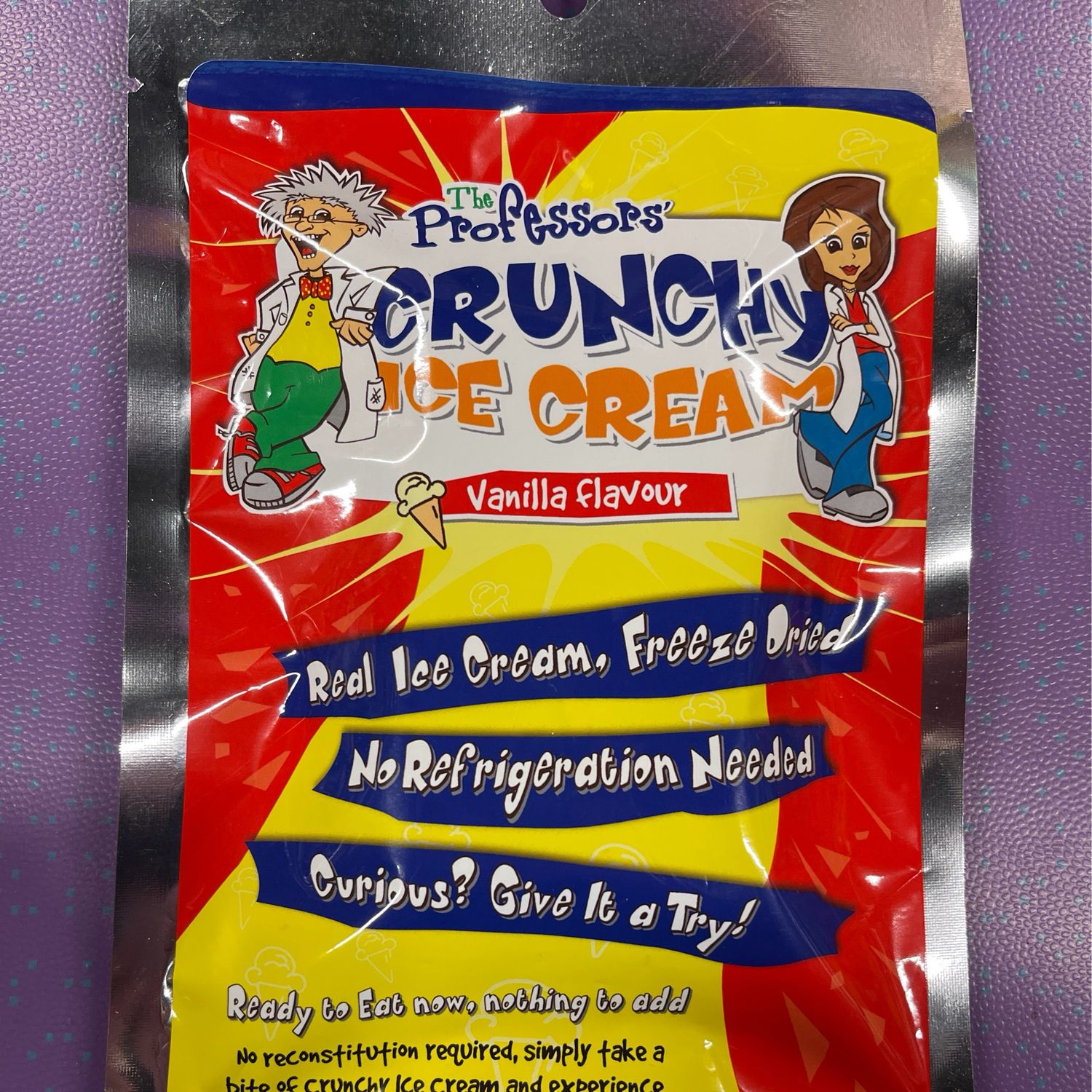 CRUNCHY ICE CREAM FREEZE DRIED