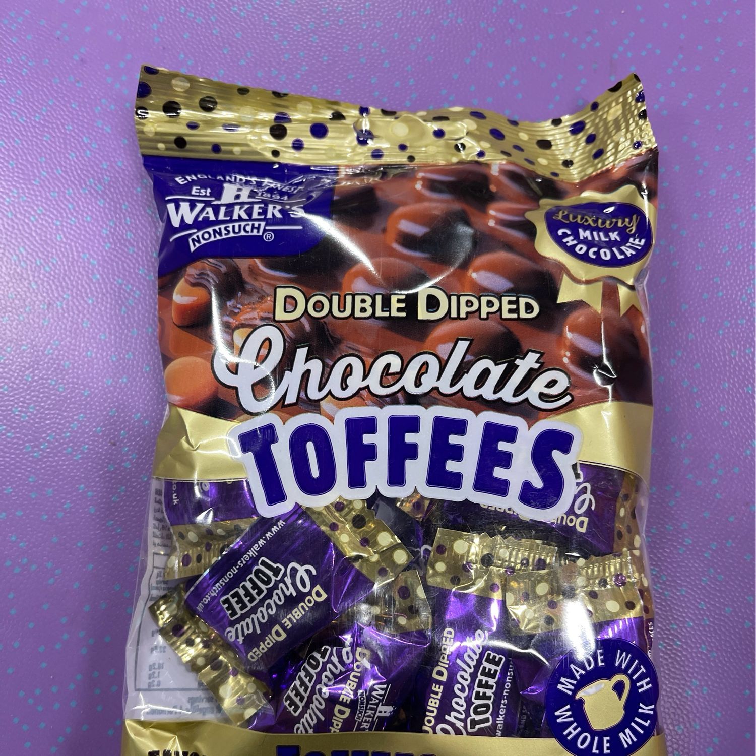 Walkers Double Dipped Chocolate Toffees
