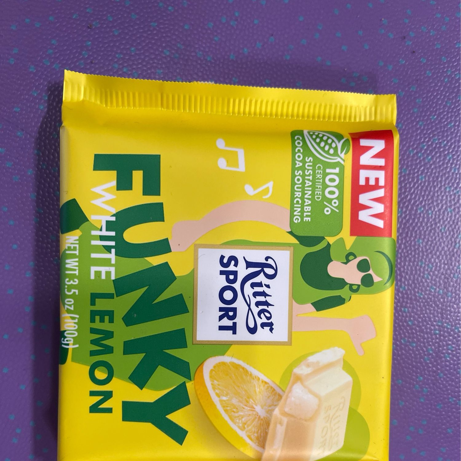 Ritter Sport White Lemon 100g