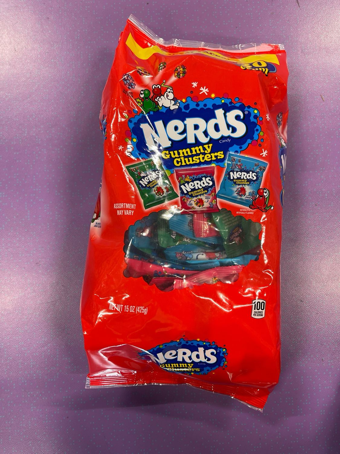 LARGE NERDS GUMMY CLUSTERS BAG15 OZ