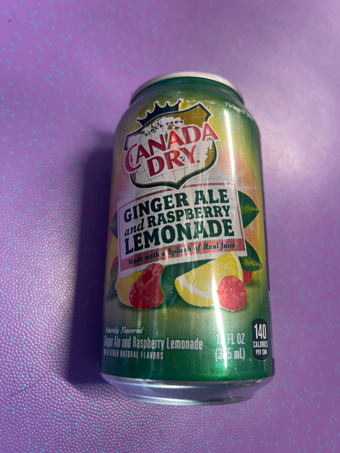 CANADA DRY LEMONADE GINGER ALE RASPBERRY CAN 355ml