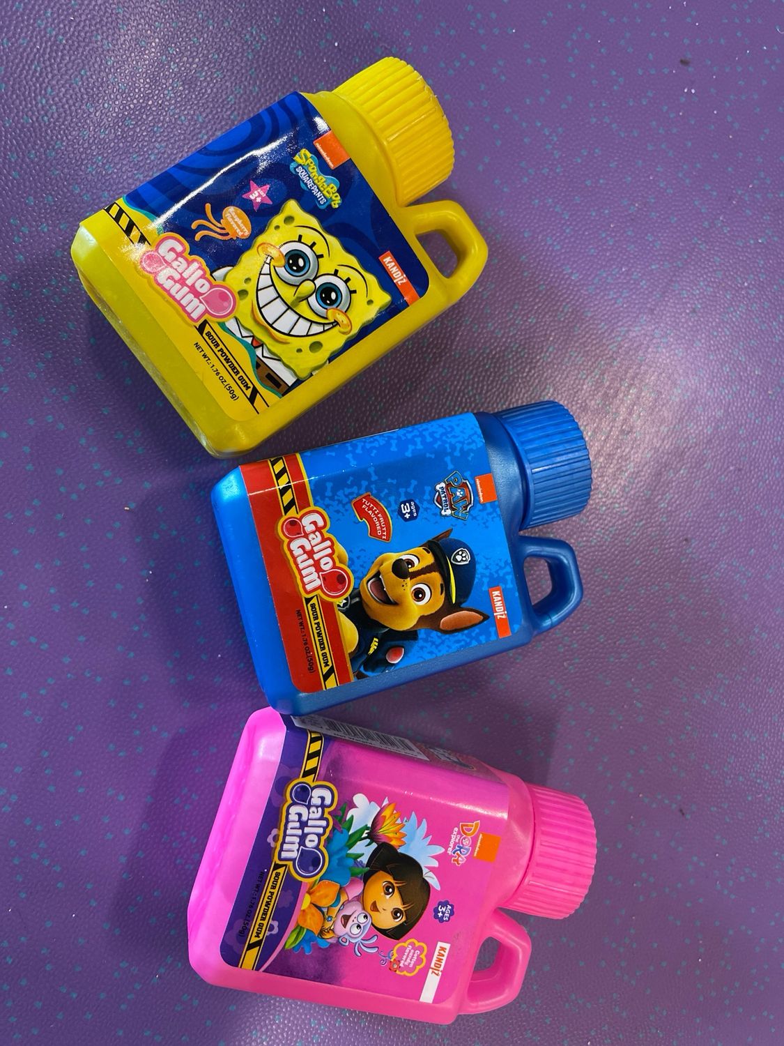 POWDER BUBBLE GUMS 3 PACK