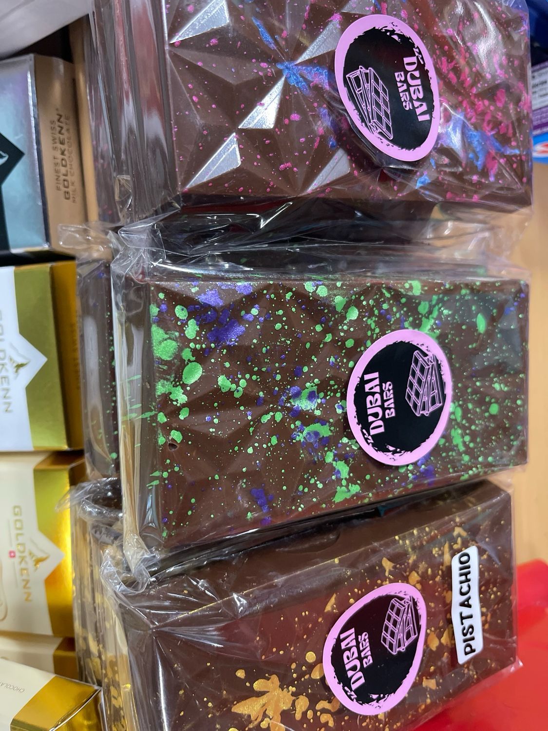 DUBAI CHOCOLATE BLOCKS X 3  BARS 200G