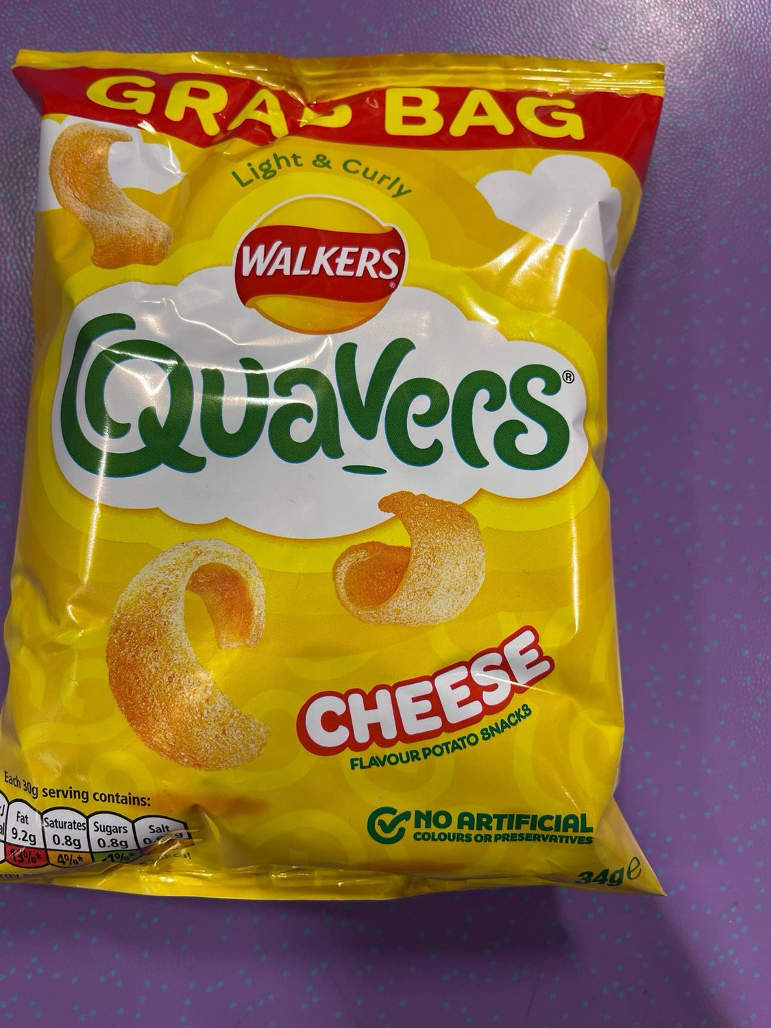 Quavers Walkers 34g
