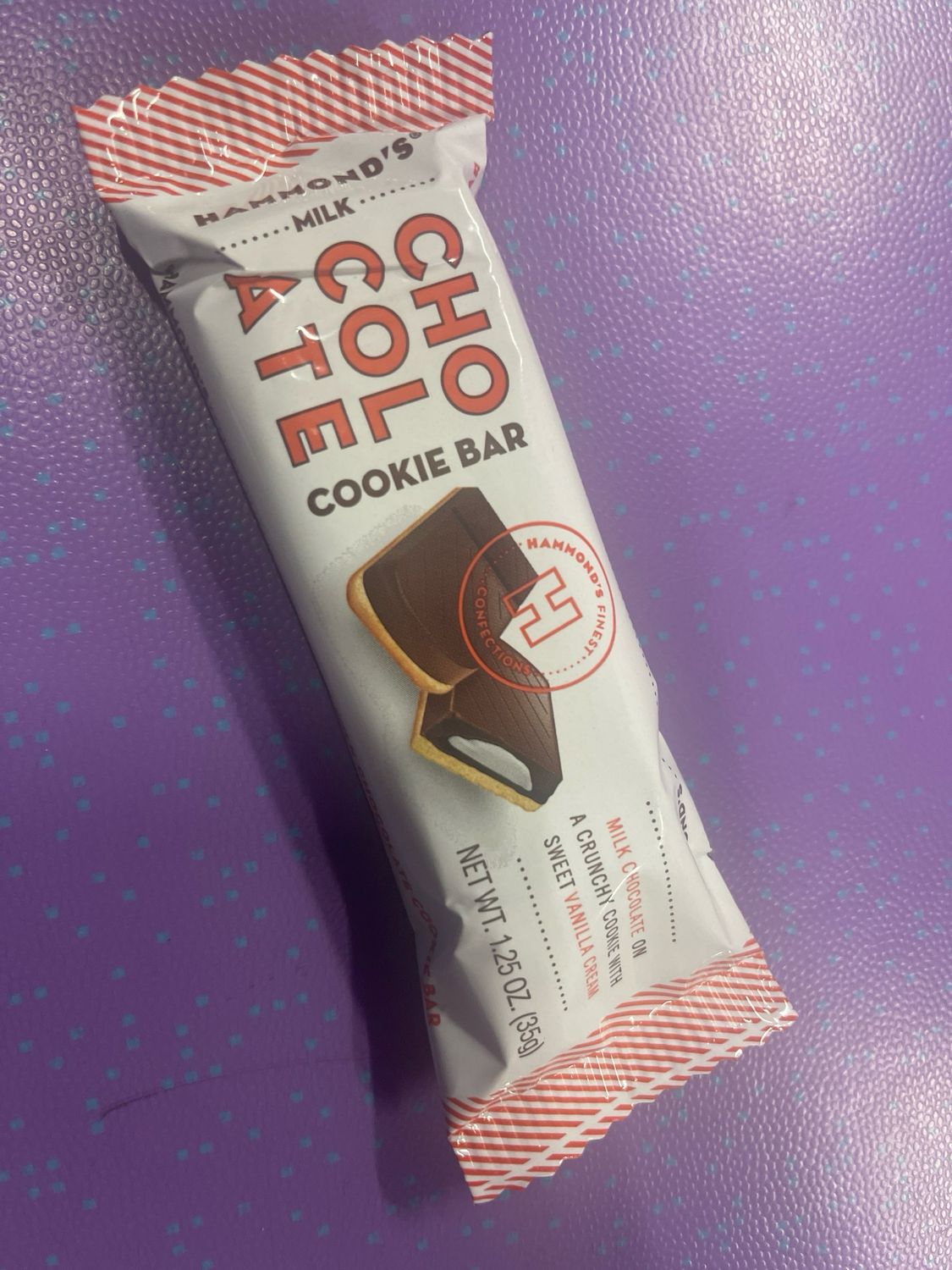 HAMMOND's CHOCOLATE COOKIE BAR 35g MILK