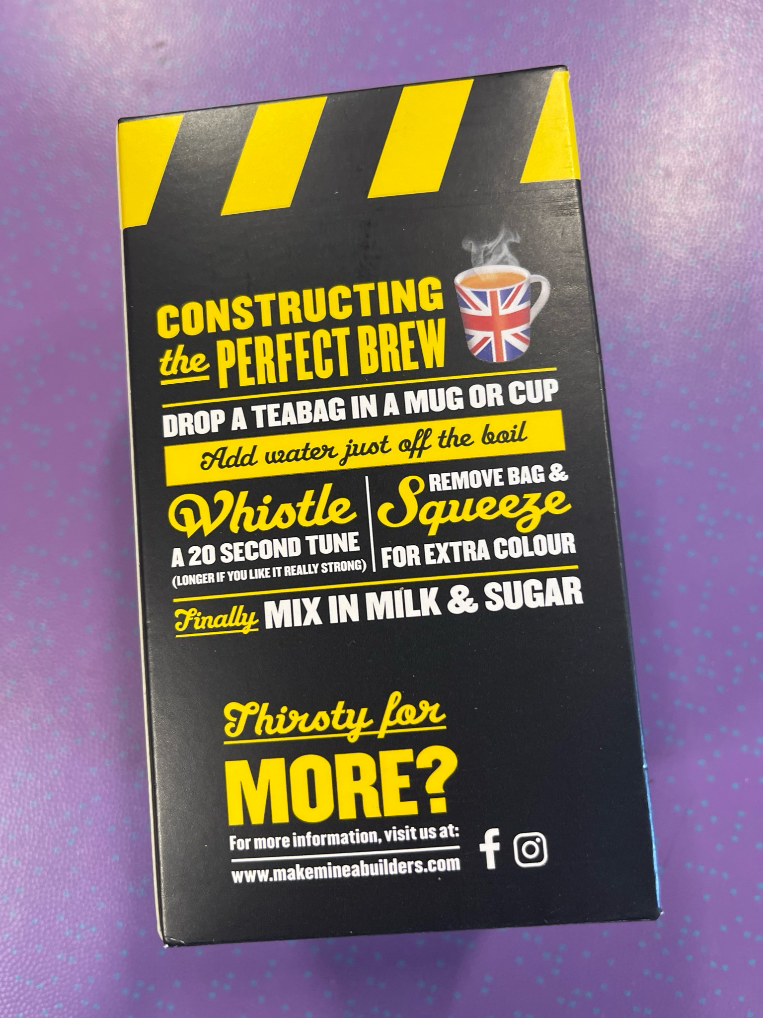 BRITISH BUILDERS CUPPA 40's