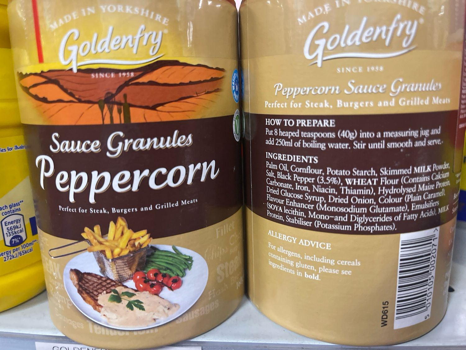 UK SAUCE GRANULES PEPPERCORN 160g