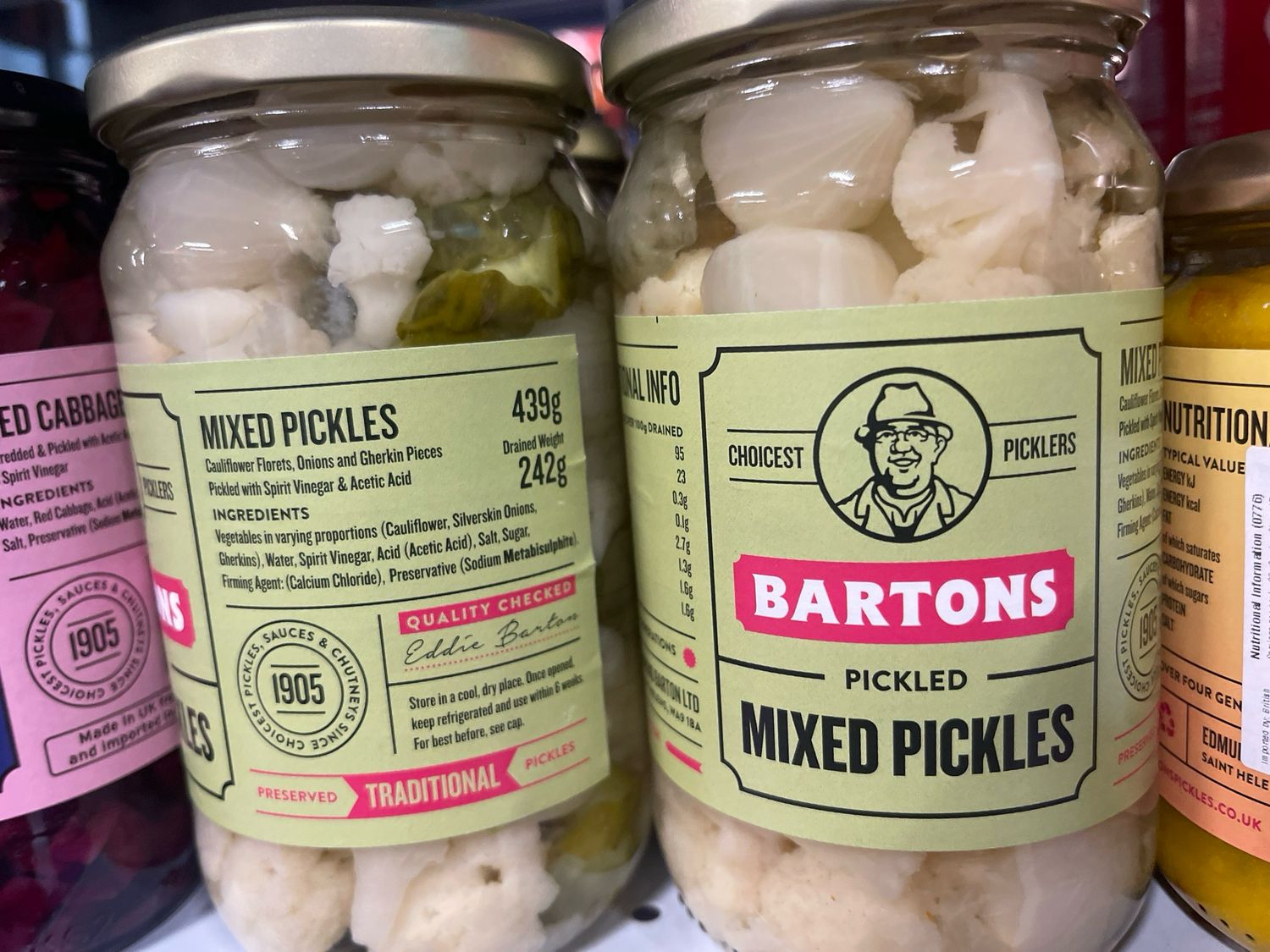 UK BARTONS MIXED PICKLES 242g