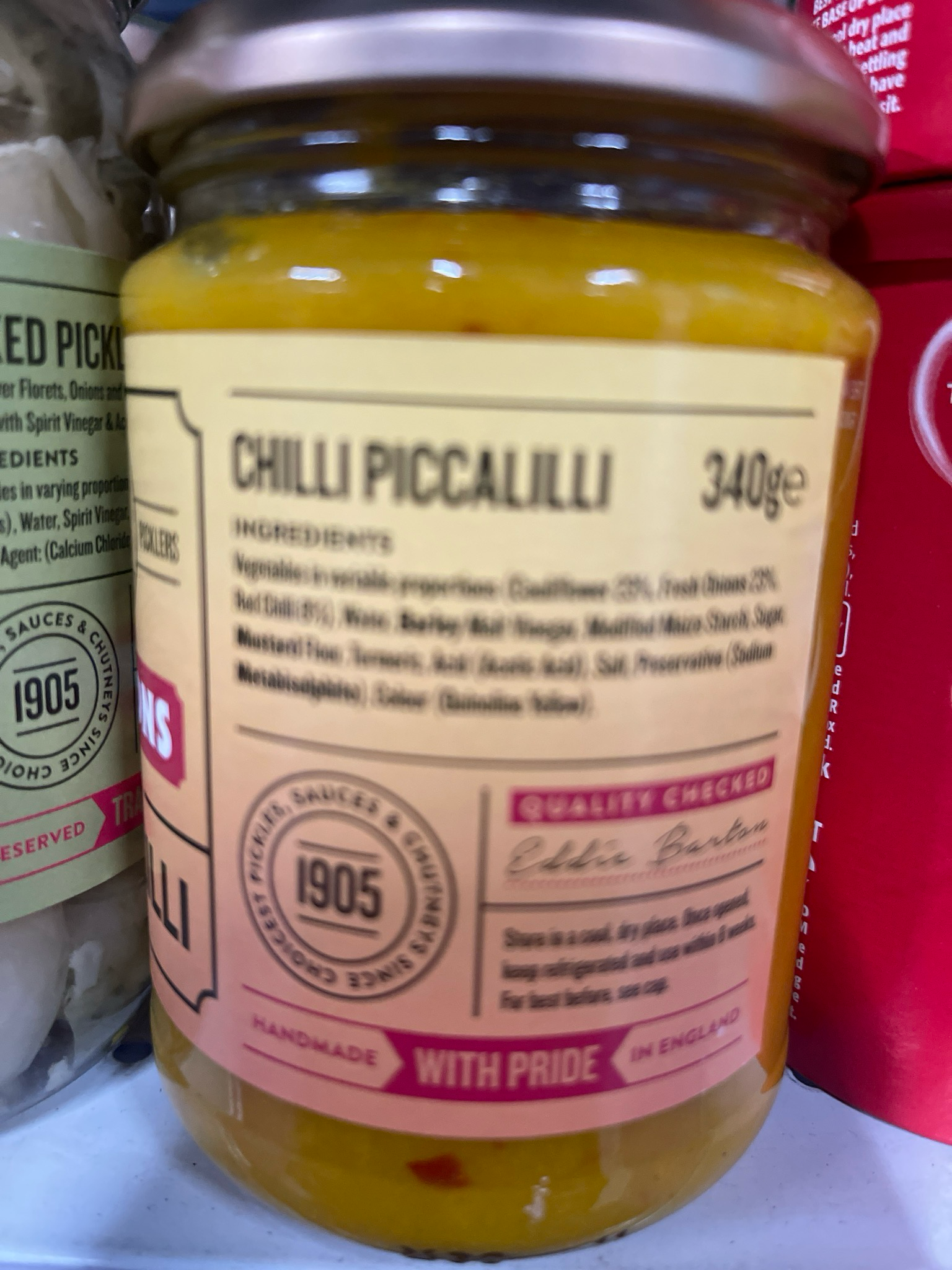 BARTONS CHLLI PICCALILLI 340g UK