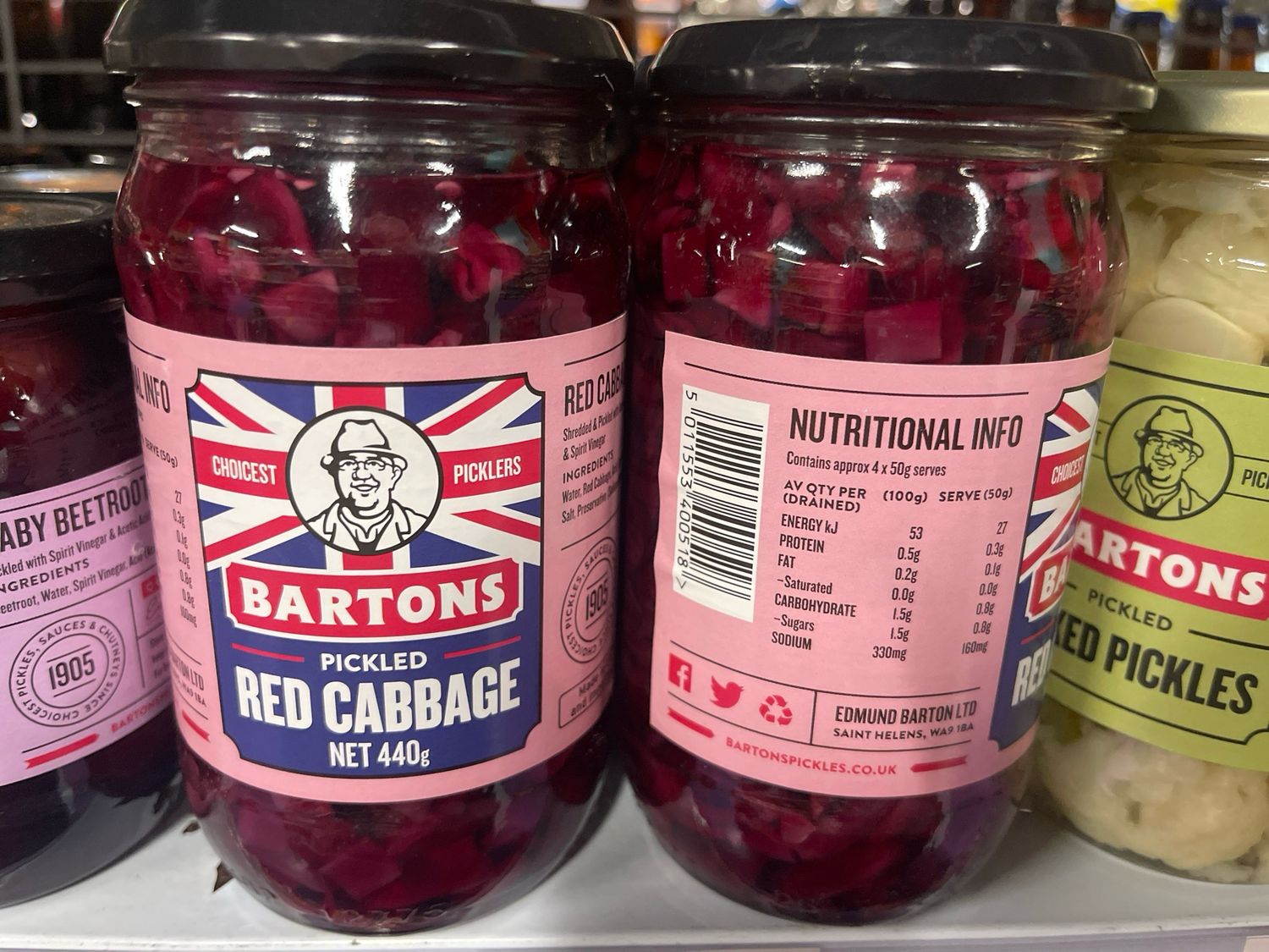 BARTONS RED CABBGE UK 440g