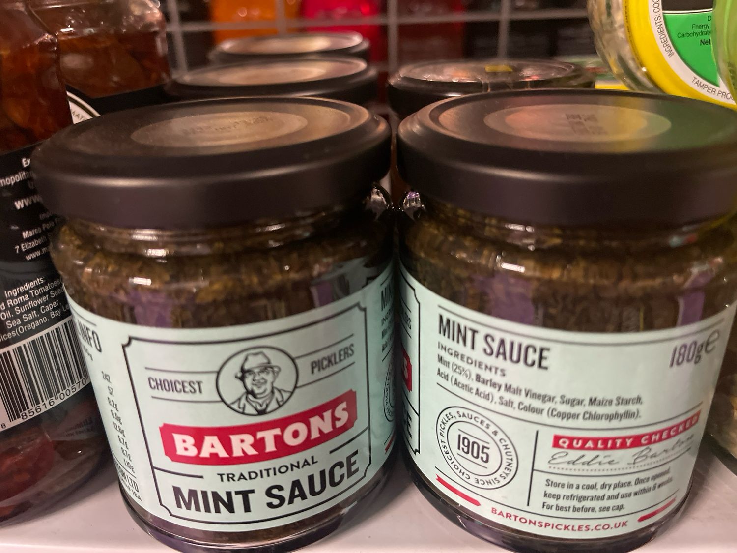 BARTONS TRADITIONAL MINT SAUCE UK