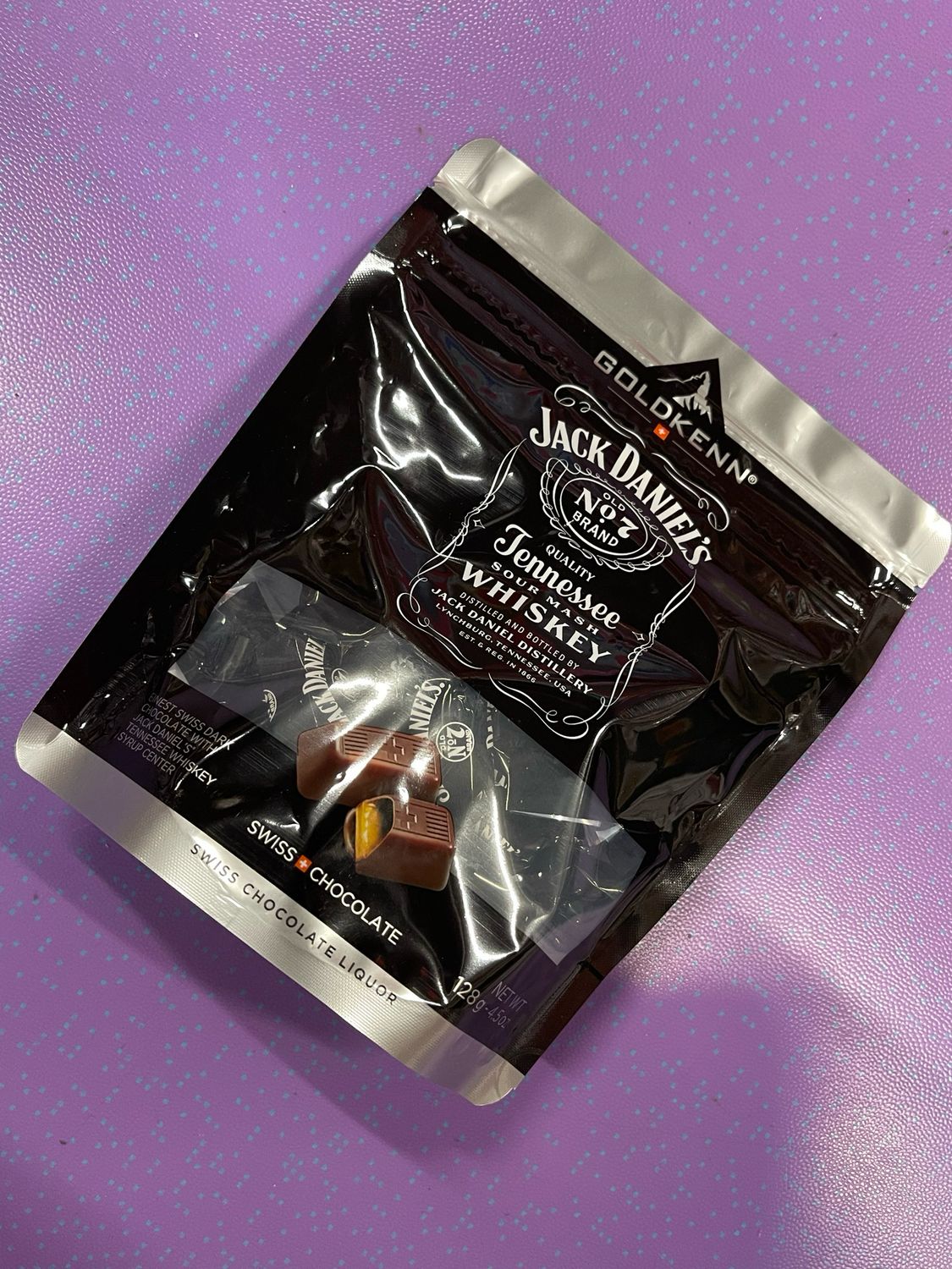 Jack Daniel's Tennessee Chocolate Pouch 128g