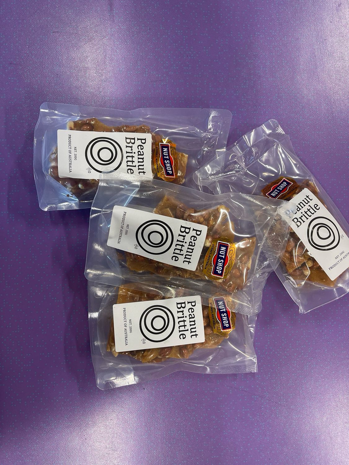 Peanut Brittle 4 Pk 200g Each