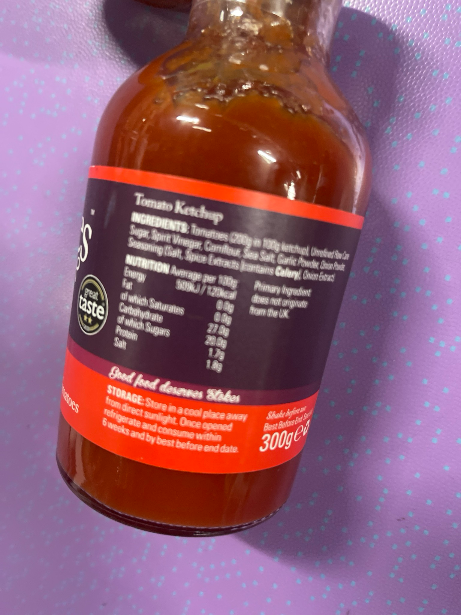 UK StoKes Tomato Ketchup300g