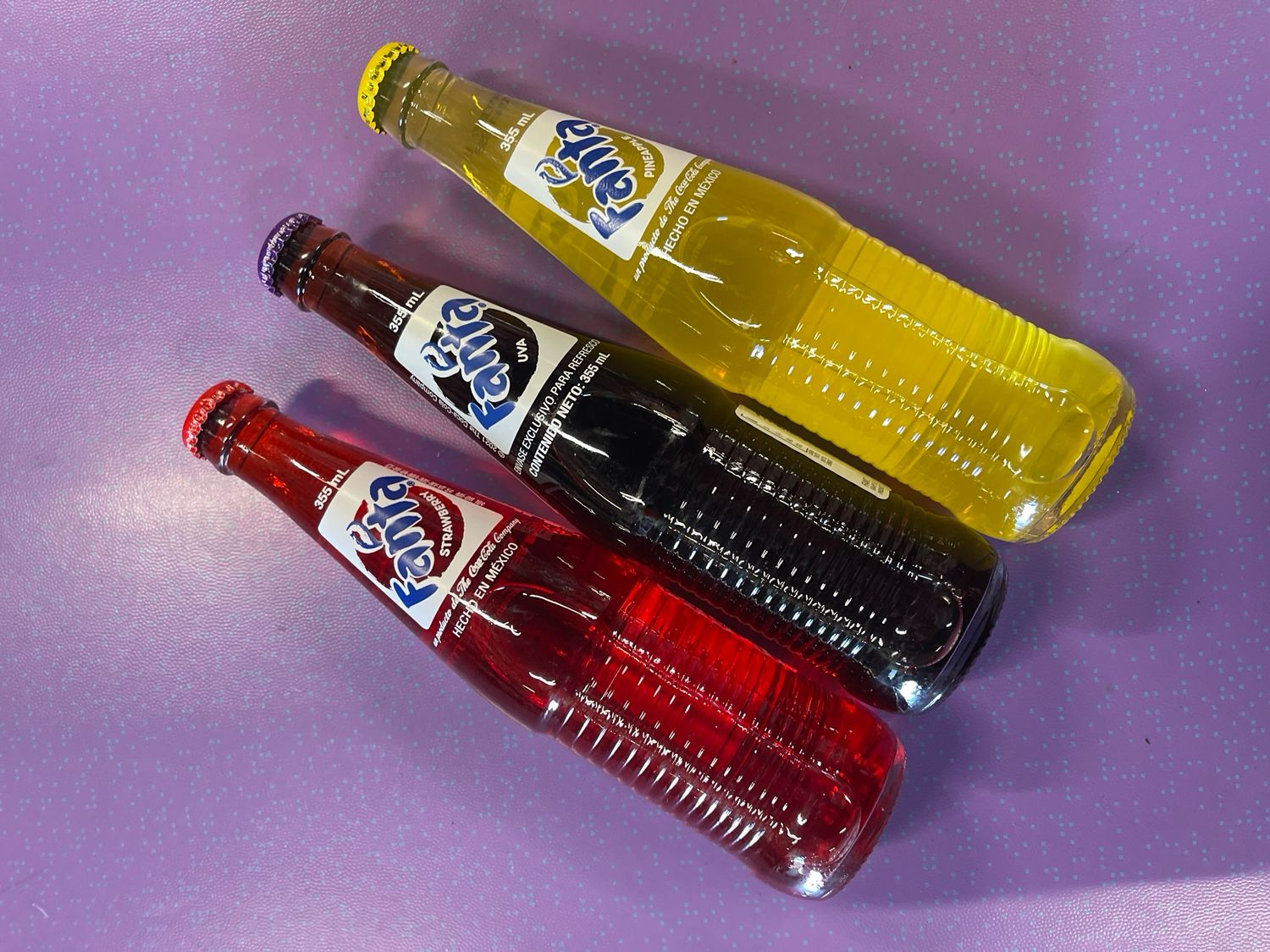 Fanta Mexican Soda Glass X 3
