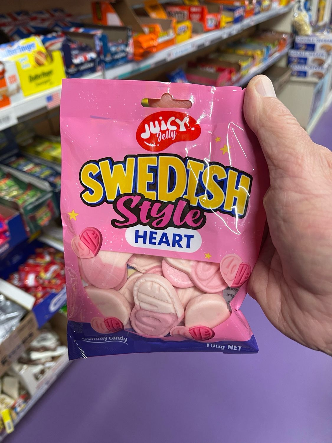 SWEDISH CANDY HEARTS 100g