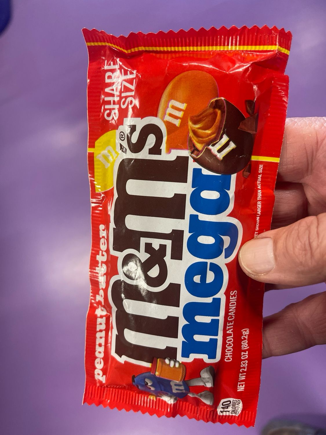 M&M’s MEGA PEANUT BUTTER SHRE SIZE 80.2g
