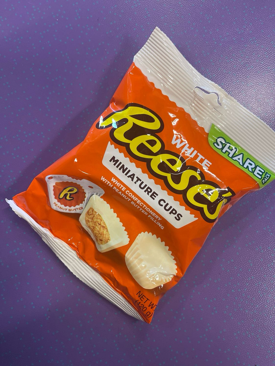 REESE’S WHITE MINIATURE CUPS SARE BAG US 120g