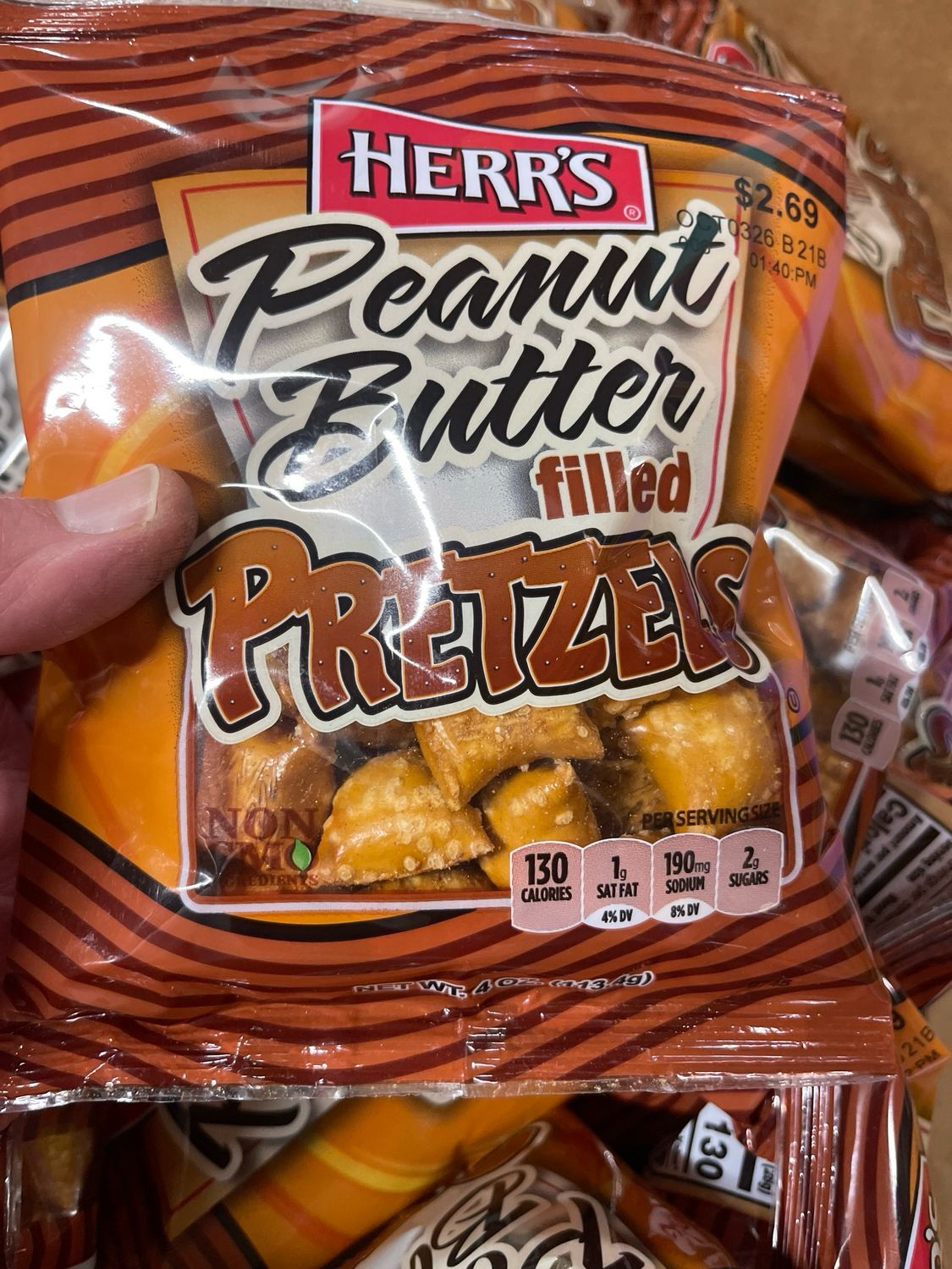 HERR’S PEANUT BUTTER FILLED PRETZELS